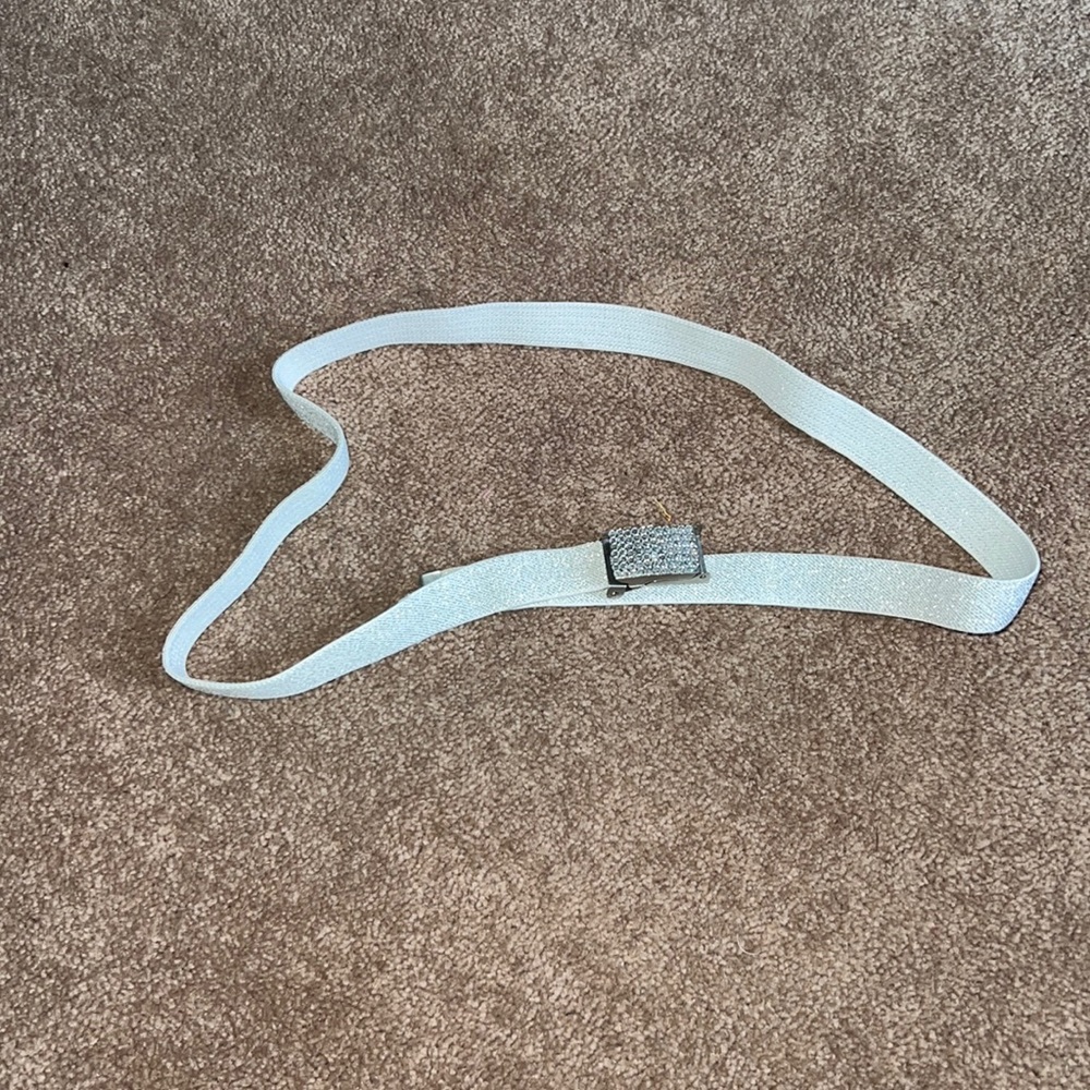 Girls size small silver belt
